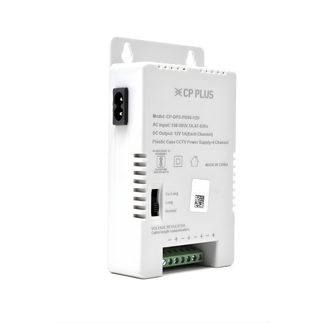 CP PLUS 4-Channel Eco Power Supply | 12V 5A CCTV SMPS