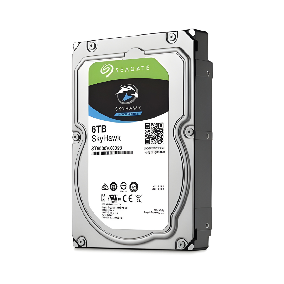 Seagate SkyHawk ST6000VX001 6TB surveillance hard drive front view