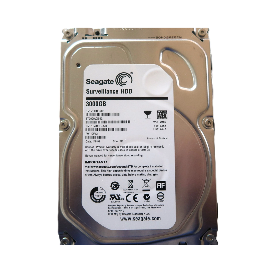 Seagate ST3000VX002 3TB 3.5" SATA Surveillance HDD for CCTV DVR