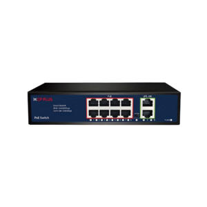 CP PLUS CP-ANW-HPU8G2-N12 8-Port Fast Ethernet PoE Switch with 2 Gigabit Uplinks