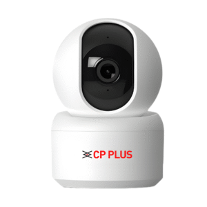 CP PLUS CP-E25Q camera showing night vision and two-way audio features